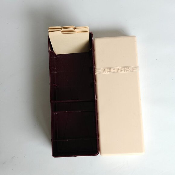 Vintage Maroon View-Master Collector's Case, Reel Viewer Sawyer's 60s 70s - Picture 6 of 11